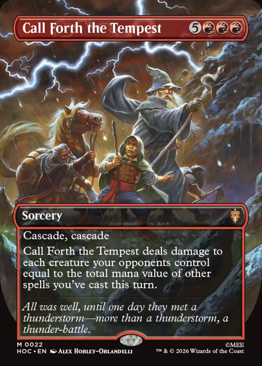 ボーダーレス)嵐の喚び起こし/Call Forth the Tempest [HOC] 赤M商品画像