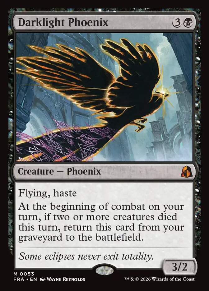 【EN】夜光のフェニックス/Darklight Phoenix [FRA] 黒M商品画像